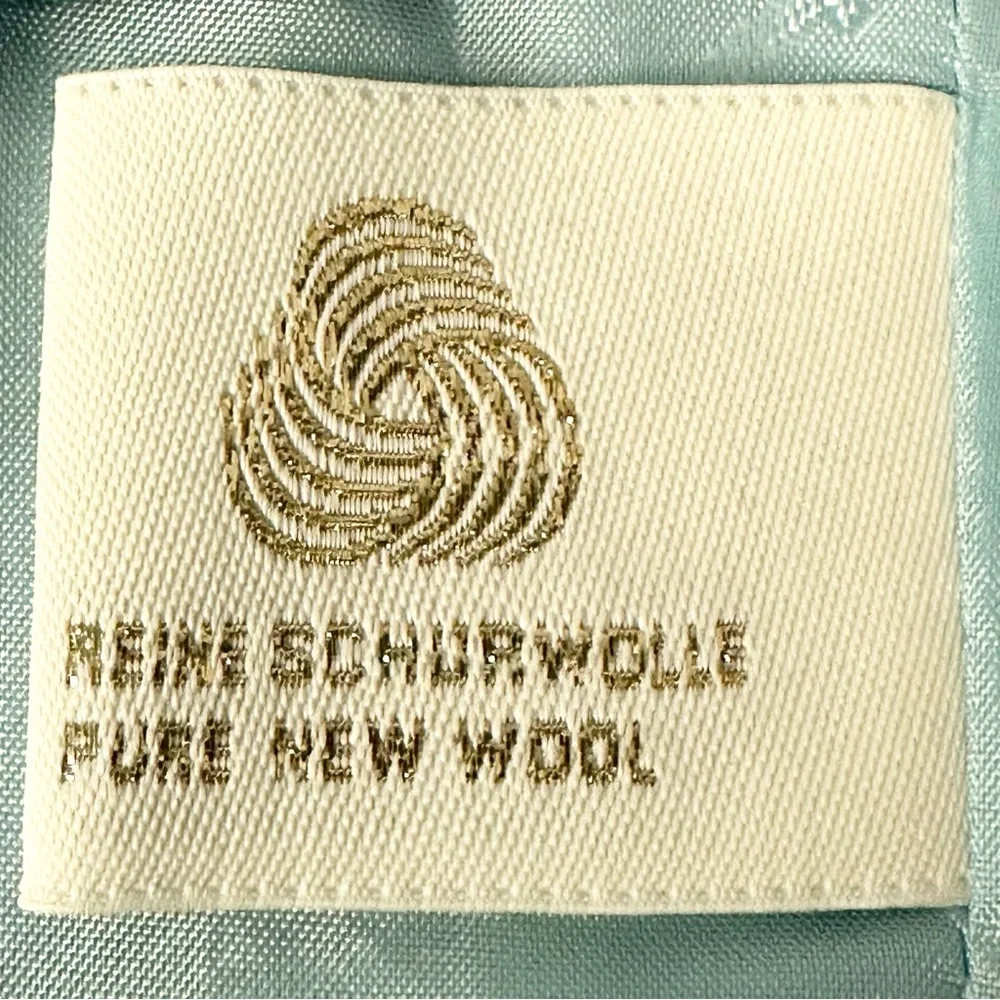 ESCADA Dress 38 (US 10) Powder Blue Embroidered Vintage Midi - Picture 10 of 10